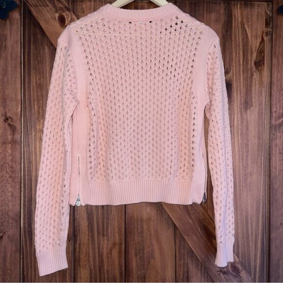 NWT Varley Pink Rose Smoke Hains Knit Crew Small - Picture 5 of 6